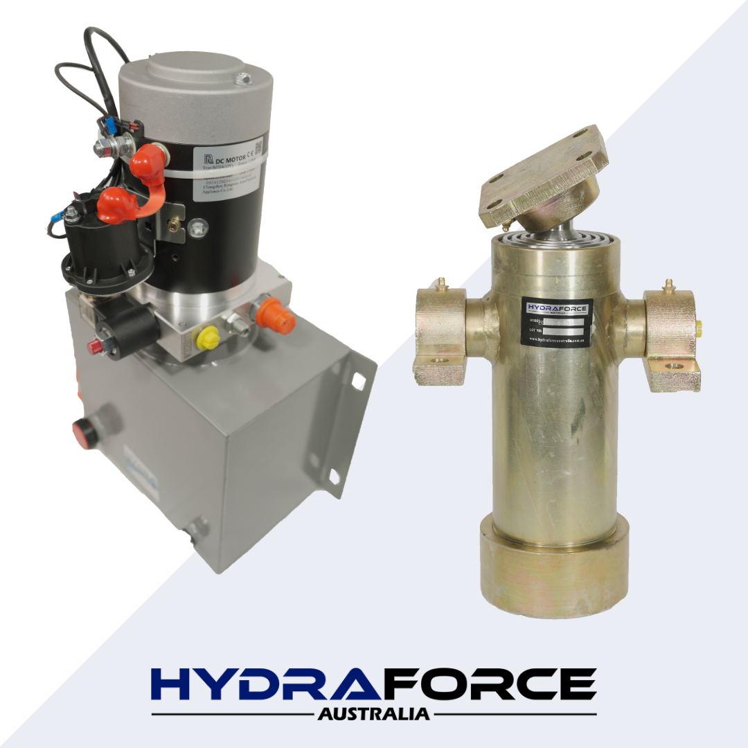 840mm Tipper Trailer Kit - 4 Stage Cylinder with Power Unit