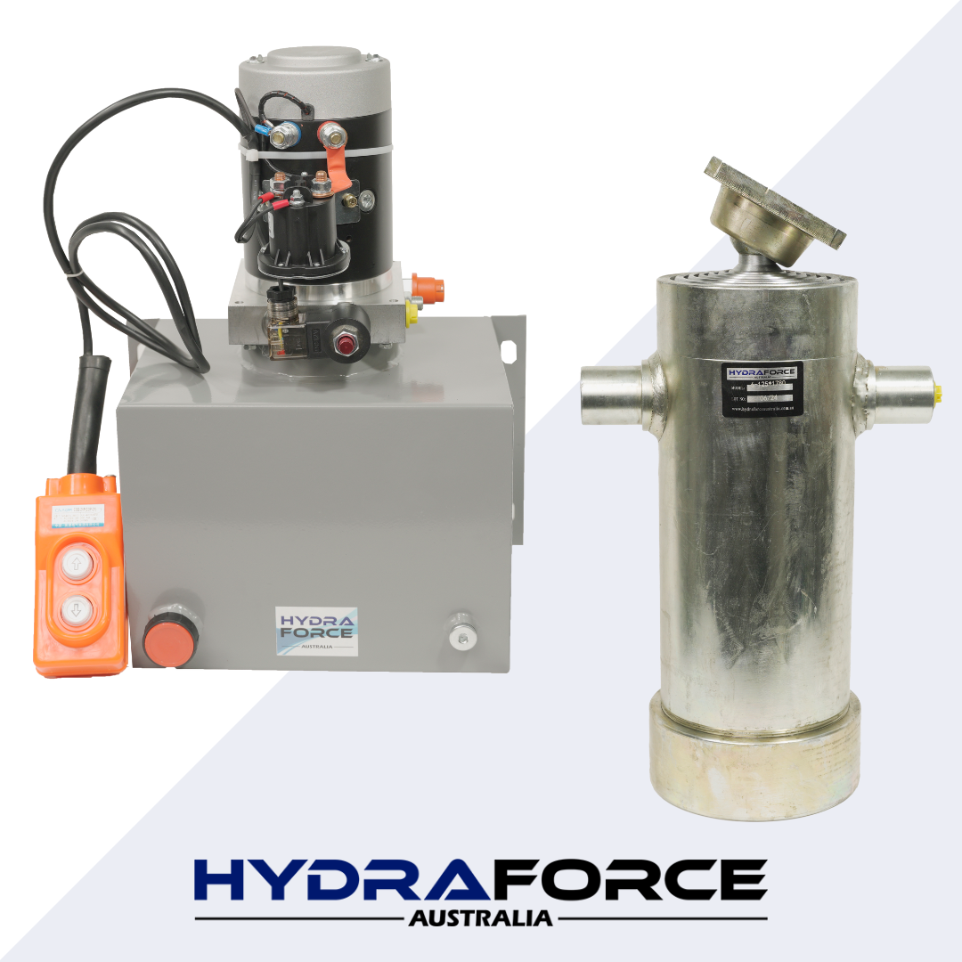 1780 MM Tipper Trailer Kit - 6 Stage Cylinder with Power Unit