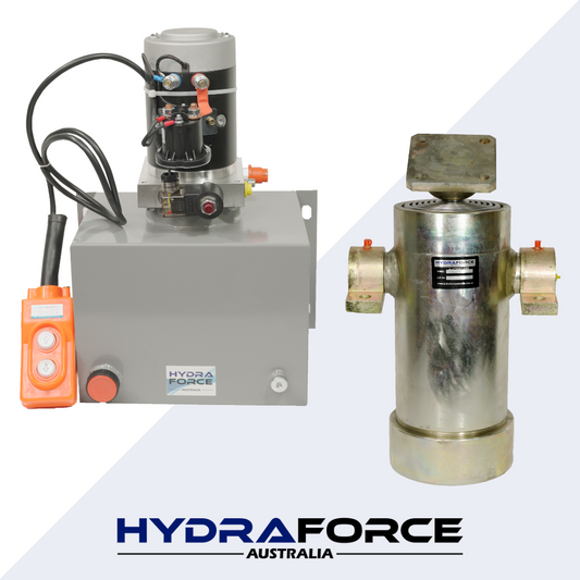 1480 MM Tipper Trailer Kit - 6 Stage Cylinder with Power Unit